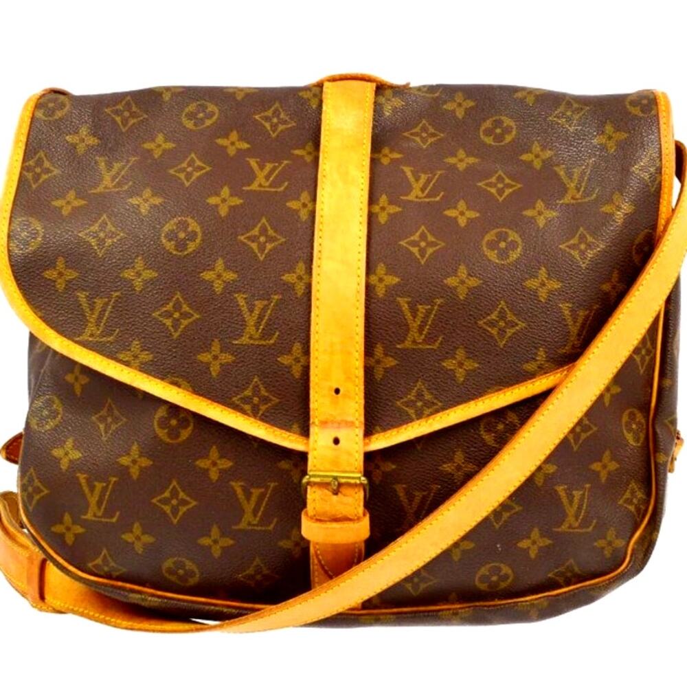 ⭐🔥AUTHENTIC🔥⭐Louis Vuitton Saumur 35 Crossbody bag - Picture 3 of 15